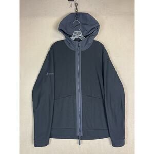 Hill City Hoodie Mens XL Black Full Zip Pockets Regular Fit High Neck Jacket‎